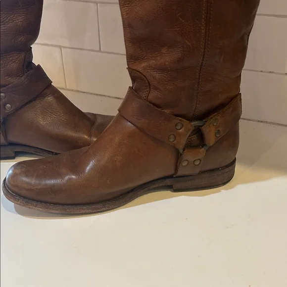 Frye Brown Heeled Boots - Picture 2 of 12